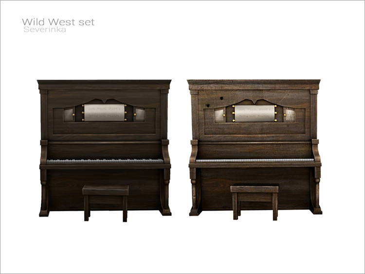 Wild West Piano for Sims 4