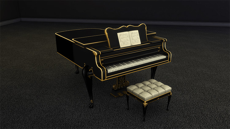 Elegant Classic Piano Mod - TS4 CC