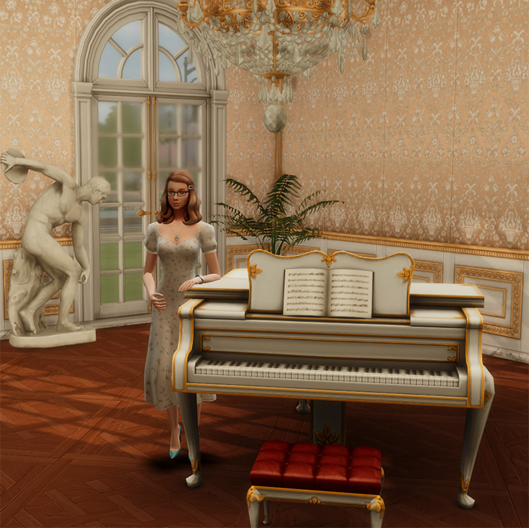 Piano Pose Pack for Sims 4
