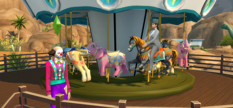 Sims 4 Custom Carnival Carousel