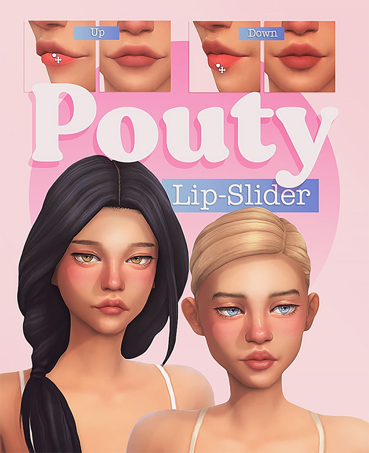 Pouty Lip-Slider Sims 4 CC