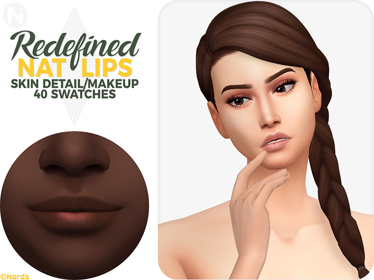 Redefined Nat Lips Sims 4 CC