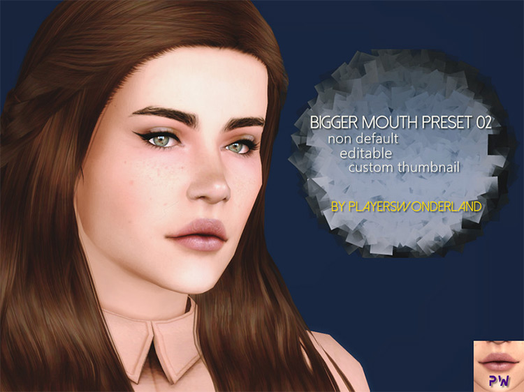 Bigger Mouth Preset TS4 CC