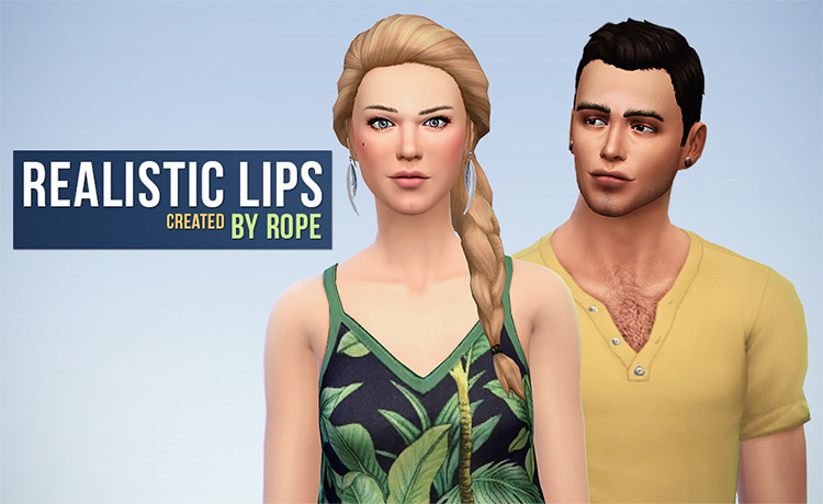 Realistic Lips Sims 4 CC