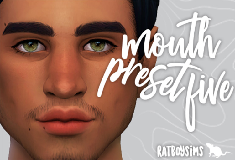 Mouth Preset Five for Sims 4