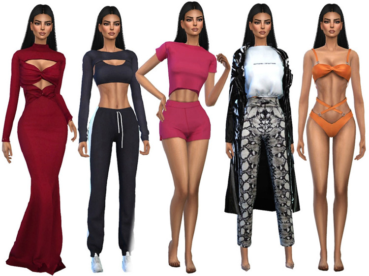 Kendall Jenner for Sims 4