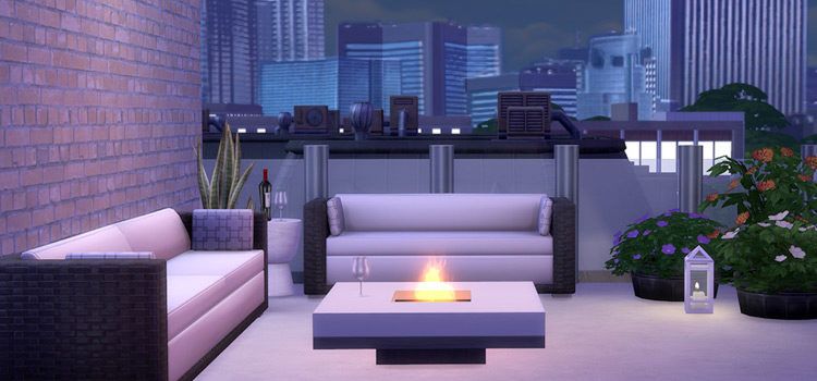 Tic Tac Fire Pit CC in The Sims 4