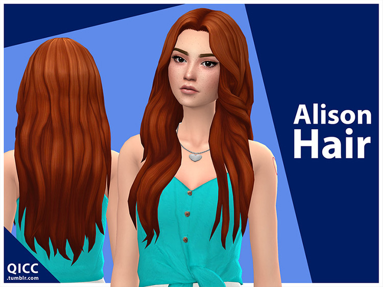 sims 4 long hair straight bangs cc