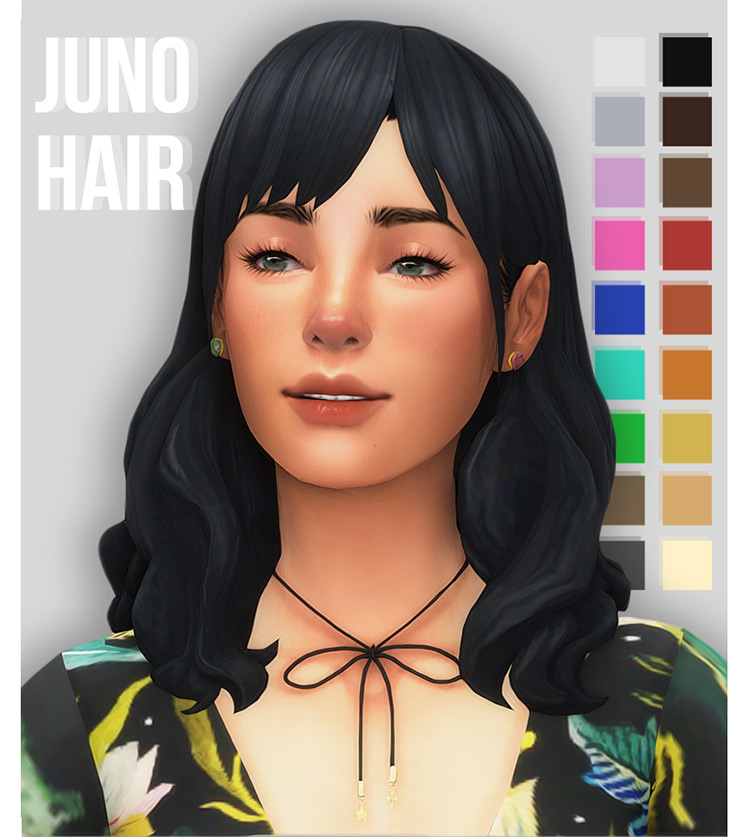 Juno Hair for Sims 4