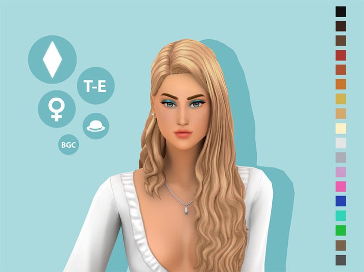 Sims 4 CC  Best Long Hair For Girls  All Styles    FandomSpot - 12