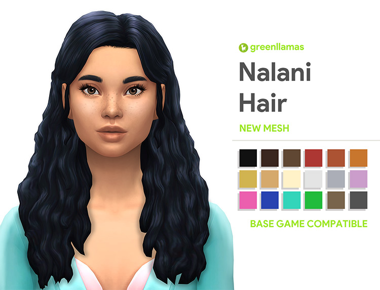 Nalani Hair for Sims 4