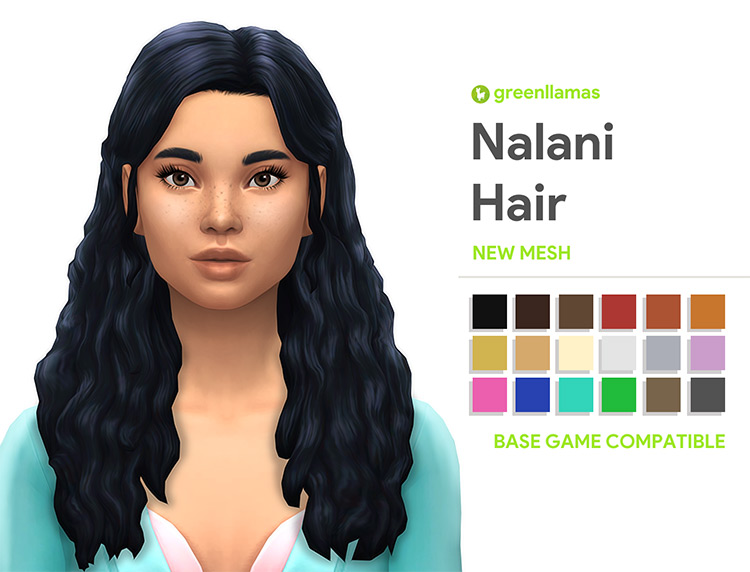 Sims 4 CC  Best Long Hair For Girls  All Styles    FandomSpot - 78