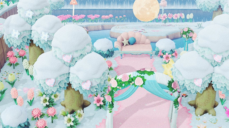 Snow Fairy Mermaid Cafe in ACNH