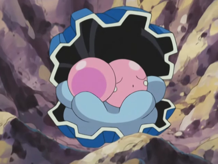 Clamperl Pokemon in the anime