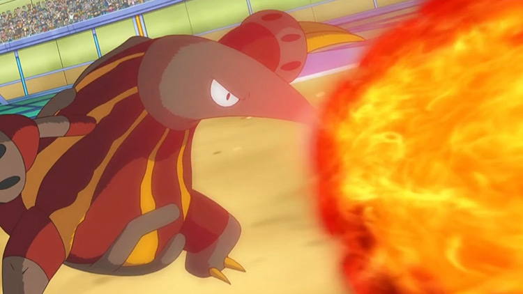 Heatmor from Pokemon anime