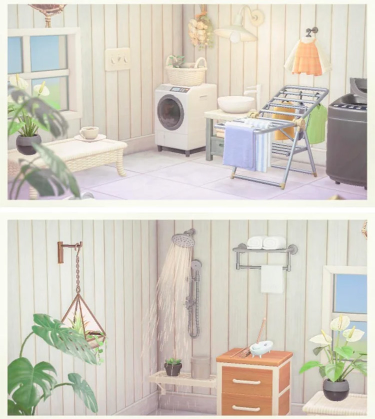 Laundry Room Basement Idea for ACNH