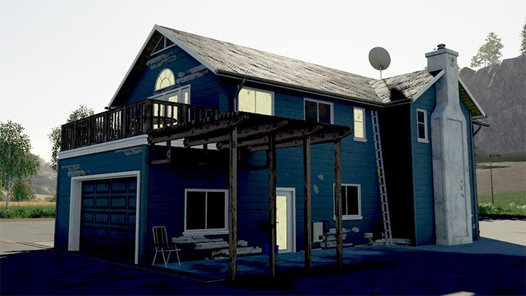 Big Blue Farm House in FS19