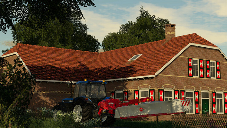 Old Styled Farmhouse with Barn - FS19 Mod