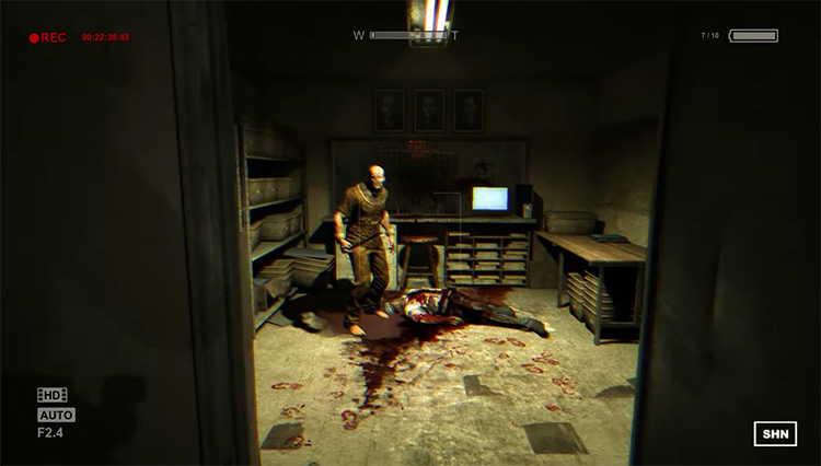 Outlast (2013) gameplay PS4