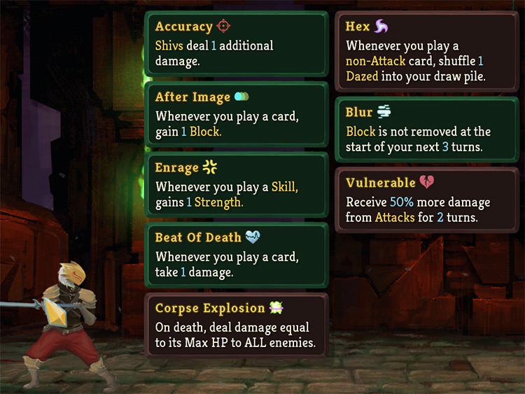 Colored Powertips Slay The Spire Mod