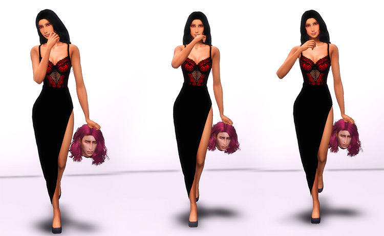 Walking With a Head by Natalia-Auditore for Sims 4