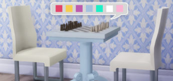 Under The Stars Chess Table Recolor CC - TS4