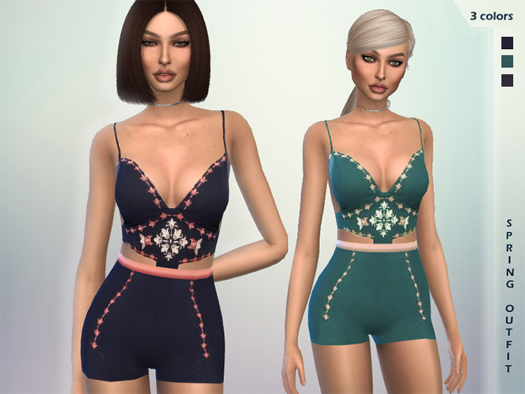 Spring Outfit CC Set for The Sims 4