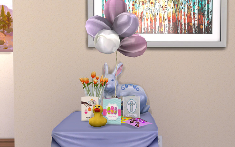 Easter Greeting Cards in Simlish - TS4 CC