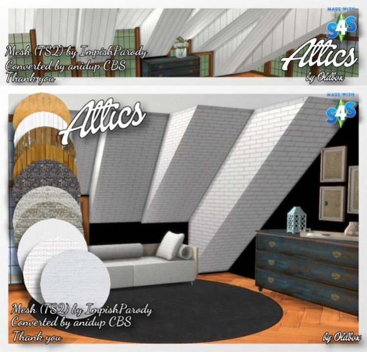 Ceiling Attic Design CC - The Sims 4