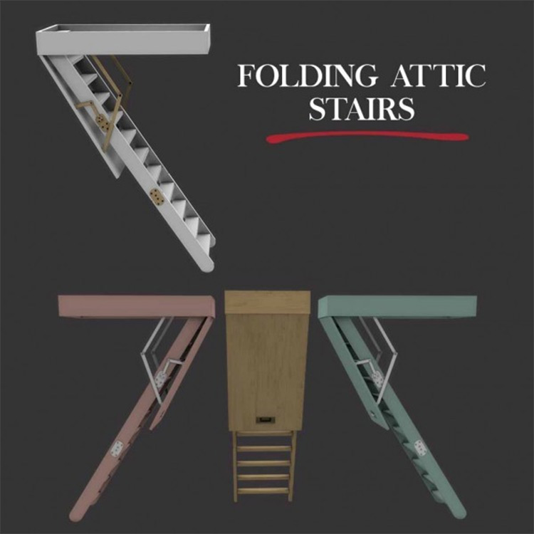 Folding Attic Stairs CC - TS4