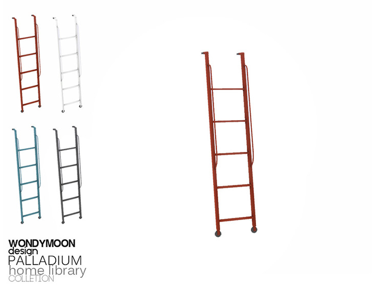 Palledium Bookshelf Stairs CC for The Sims 4