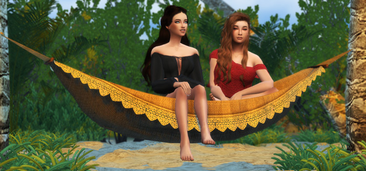 Sims 4 Hammock Girls - Poses Pack Preview
