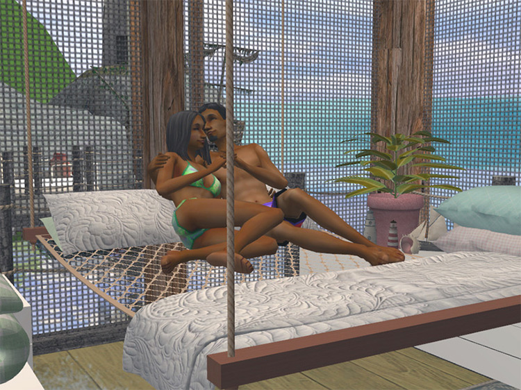 Suspended Hammock CC - The Sims 4