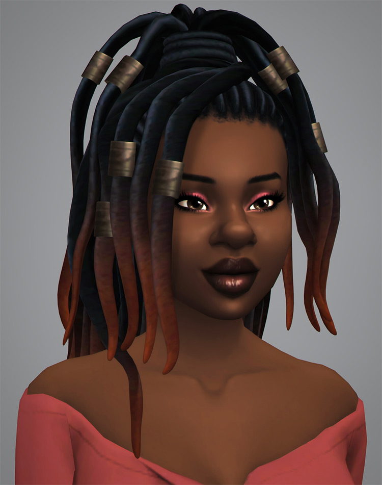 Dreads with Hair Clip CC - TS4