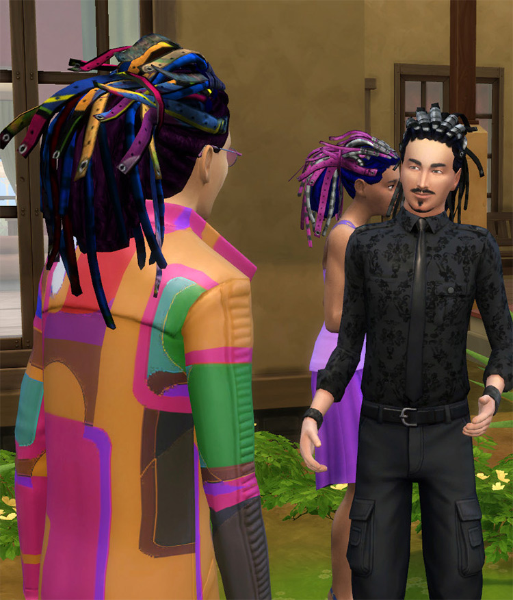 sims 4 hair jewelry cc pack male and female dreads