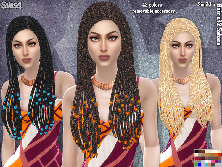 Sahara Dreads CC for The Sims 4