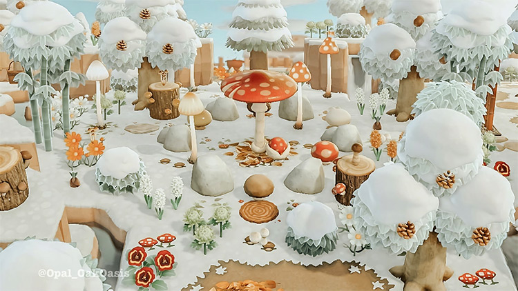 15 Cool Winter Island Design Ideas For Animal Crossing  New Horizons   FandomSpot - 42