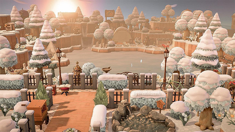 15 Cool Winter Island Design Ideas For Animal Crossing  New Horizons   FandomSpot - 69