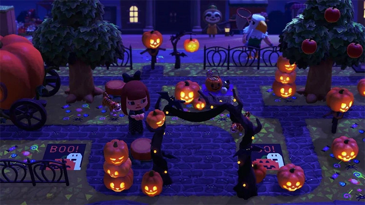 Spooky Halloween Island Entrance - ACNH Idea