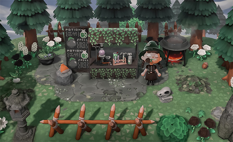 Outdoor Potion Shop Design Idea - ACNH