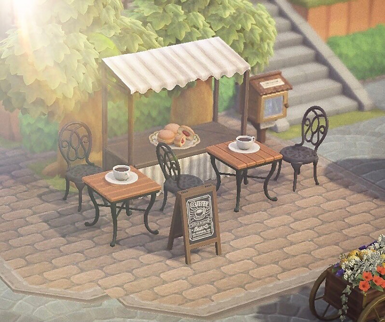 How Much Do Patios Cost Animal Crossing Patio Furniture   15 Outdoor Micro Cafe Area Acnh 