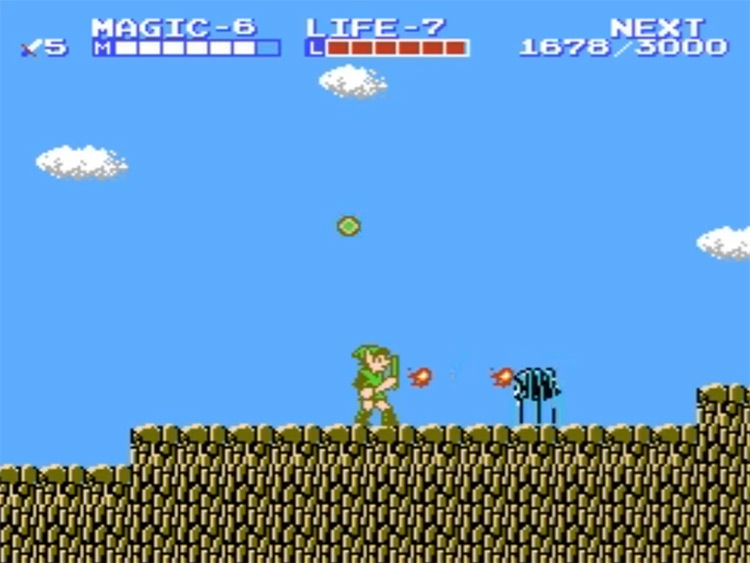 The Legend of Zelda II NES gameplay