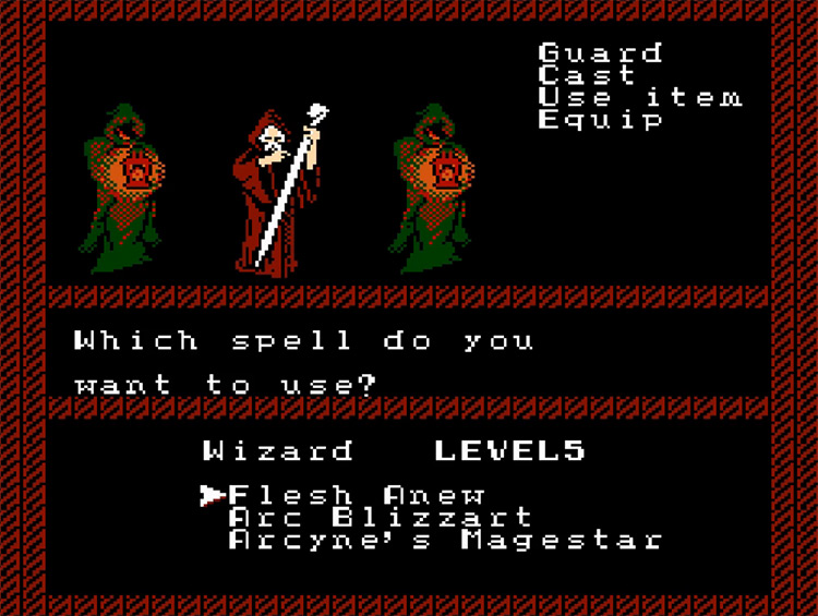 The Bard’s Tale gameplay NES