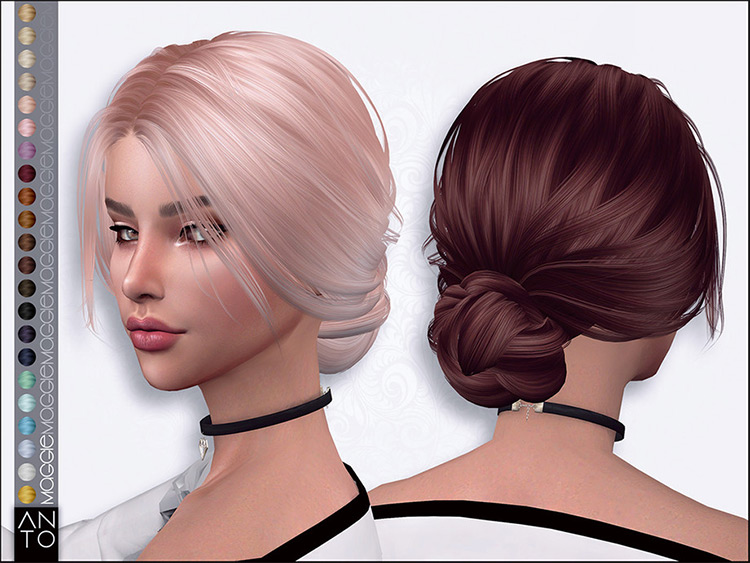 Maggie Hairstyle CC for The Sims 4