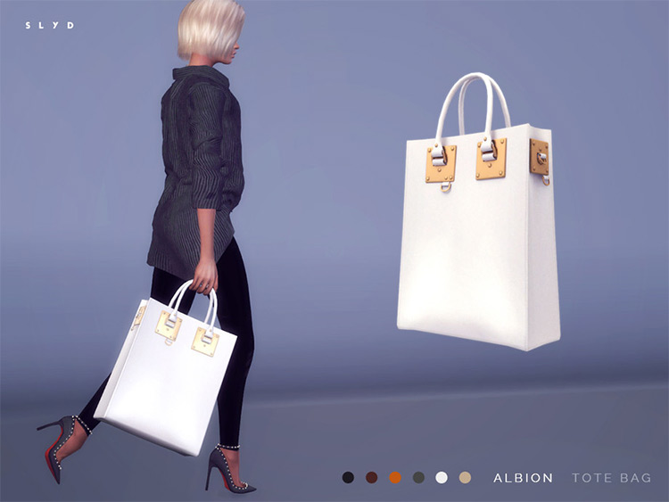 Albion Tote Bag CC for Sims 4