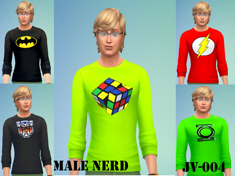 Sims 4 Nerd   Geek CC  Clothes  Glasses  D cor   More   FandomSpot - 50