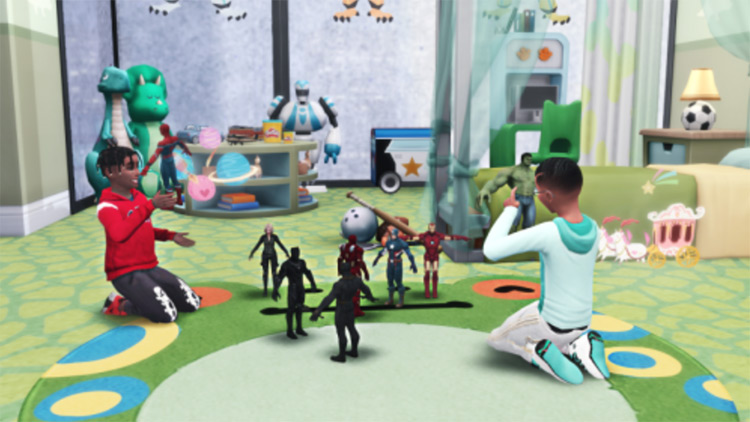 the sims 4 super hero toys cc