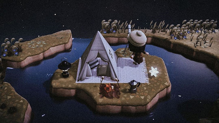 Private Stargazing Island Design - ACNH Idea