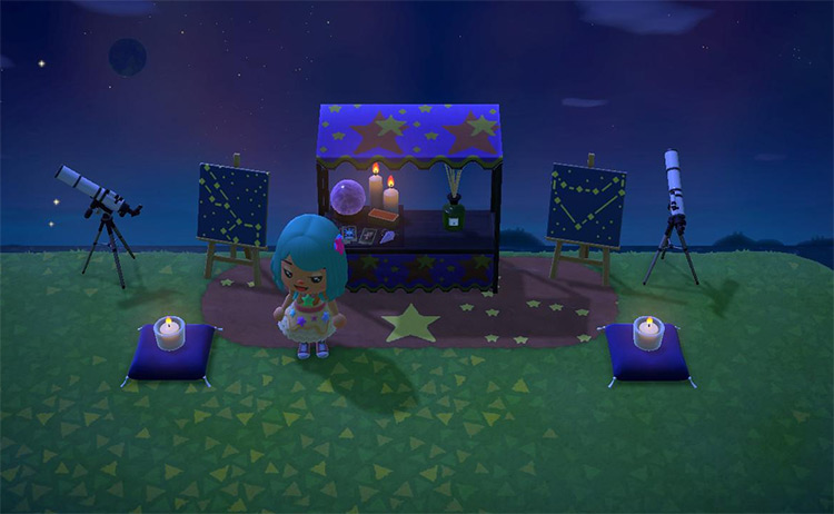 Psychic Stall with Stargazing - ACNH Idea