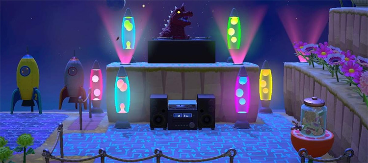 DJ Booth Stage Design - ACNH Idea